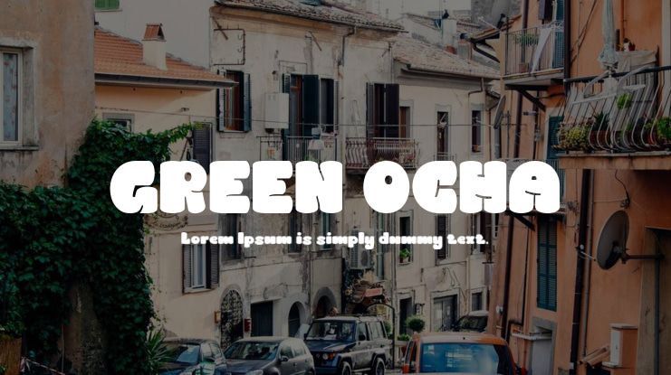 GREEN OCHA Font