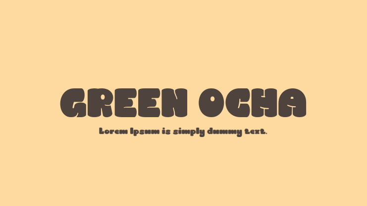 GREEN OCHA Font