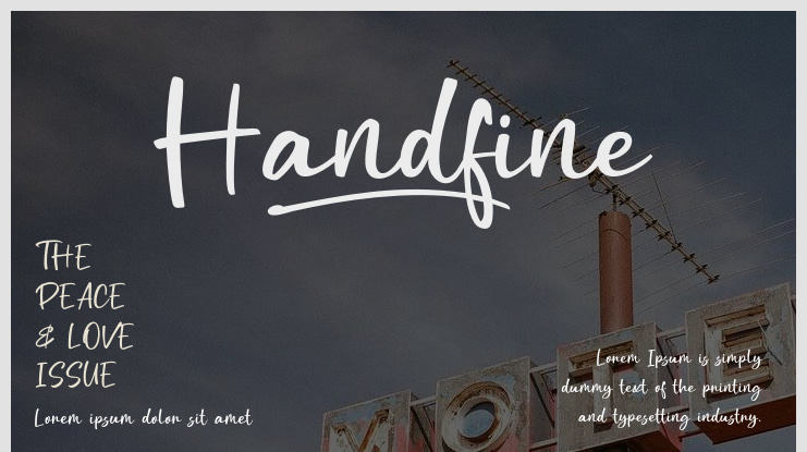 Handfine Font