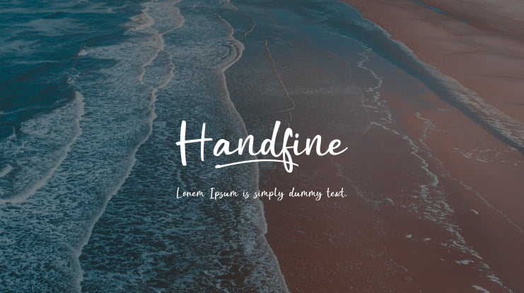 Handfine Font
