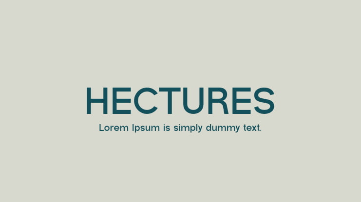 HECTURES Font
