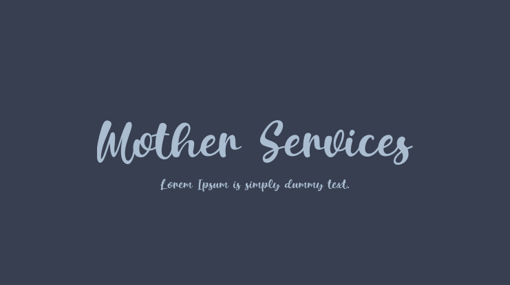 Mother Services Font