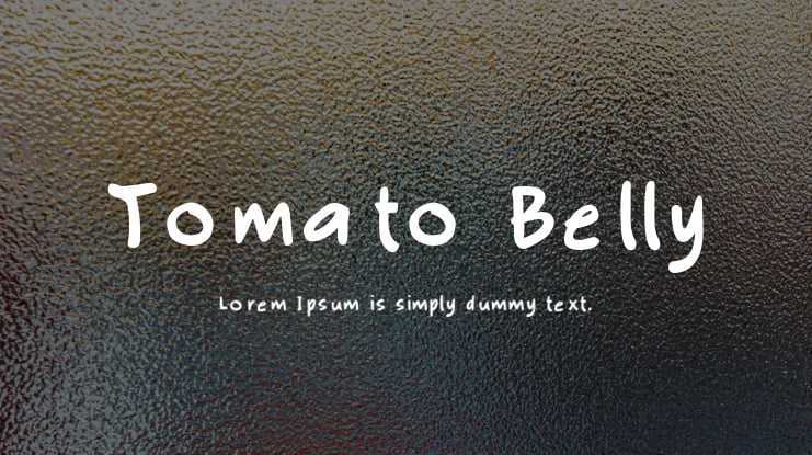 Tomato Belly Font
