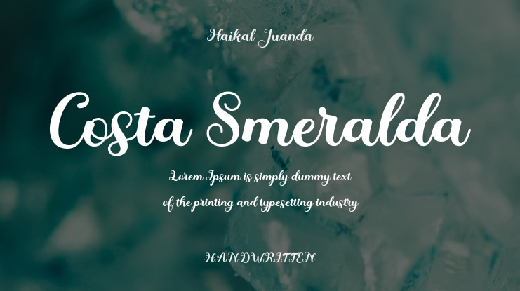 Costa Smeralda Font