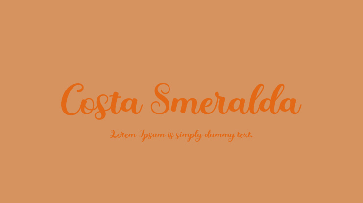 Costa Smeralda Font