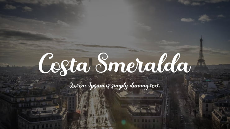 Costa Smeralda Font