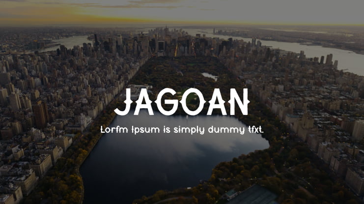 JAGOAN Font