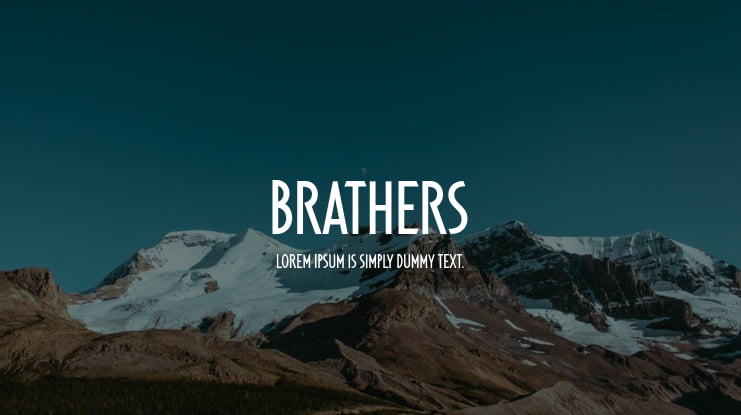 Brathers Font
