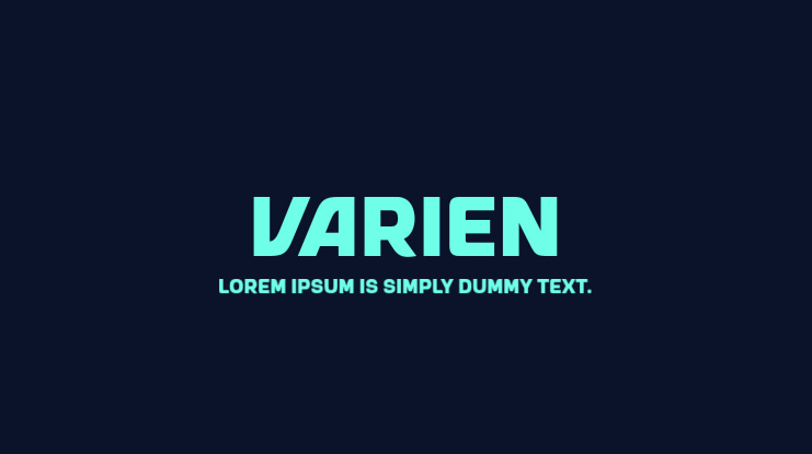 Varien Font