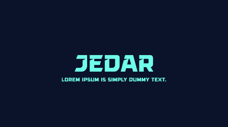 Jedar Font