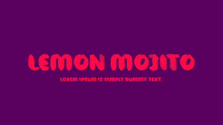 Lemon Mojito Font