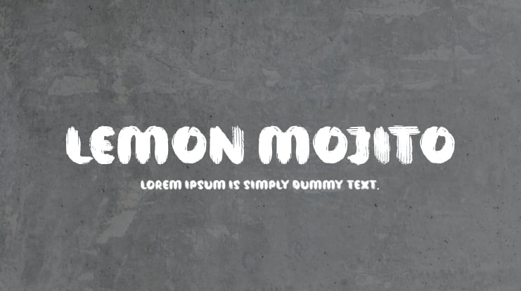 Lemon Mojito Font