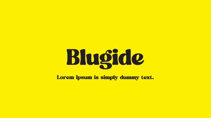 Blugide Font