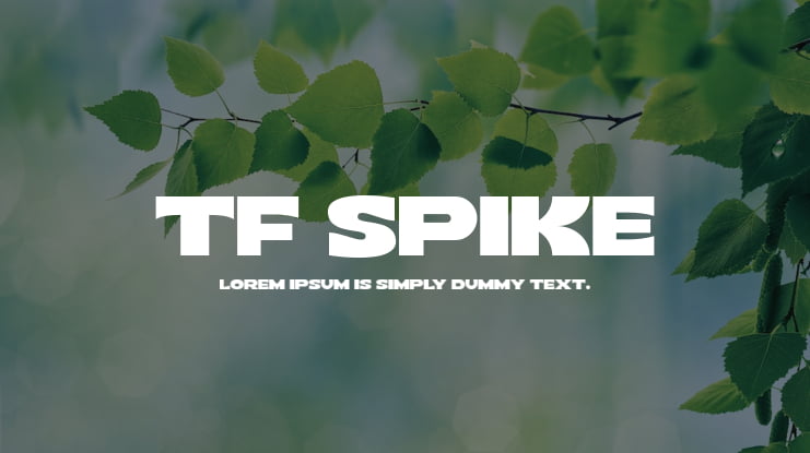 TF Spike Font