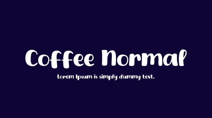Coffee Normal Font