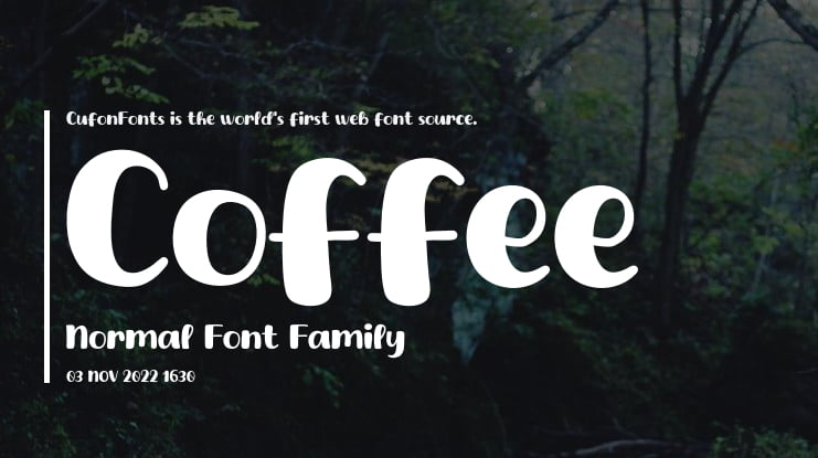 Coffee Normal Font