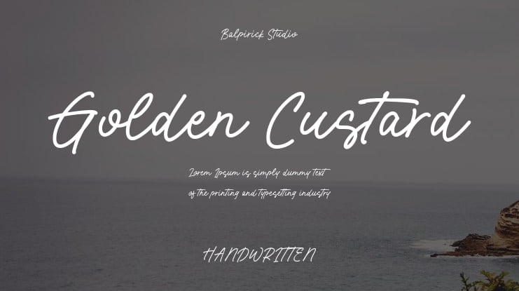 Golden Custard Font