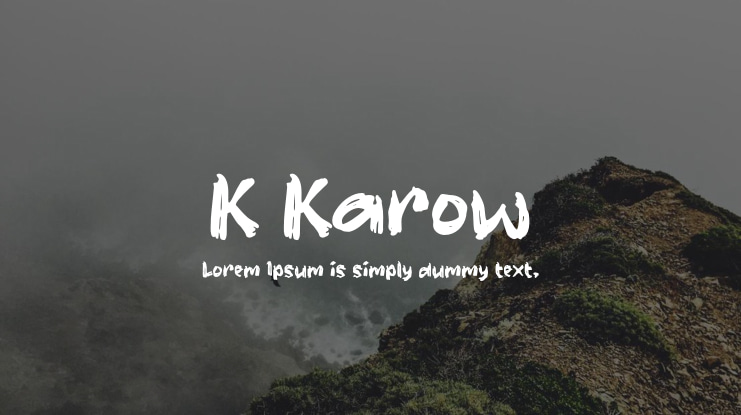 K Karow Font