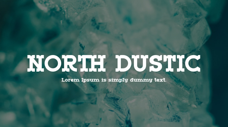 NORTH DUSTIC Font
