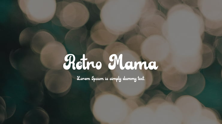 Retro Mama Font
