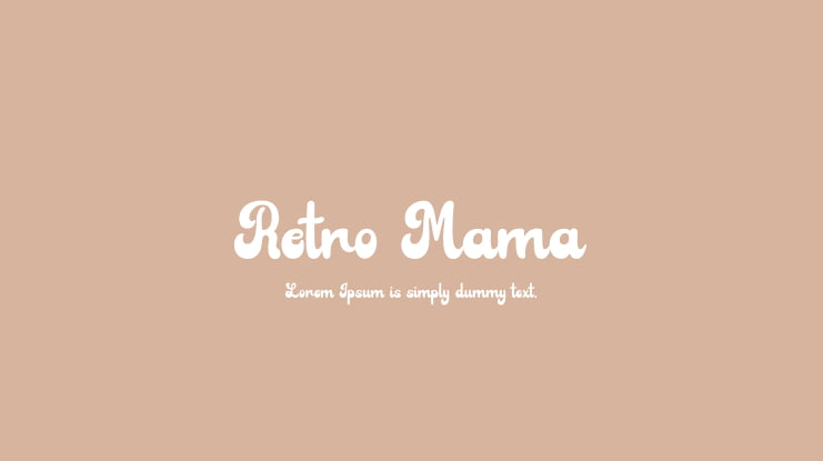 Retro Mama Font