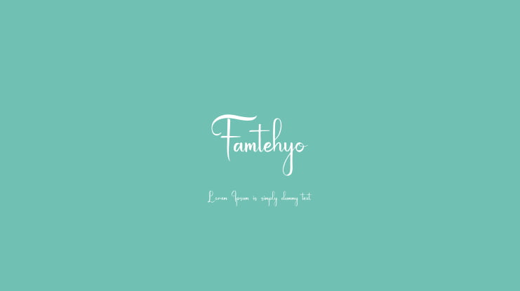 Famtehyo Font