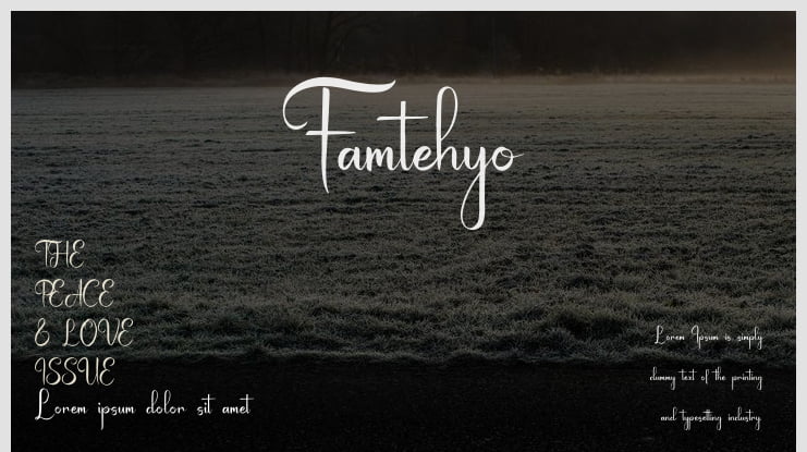 Famtehyo Font