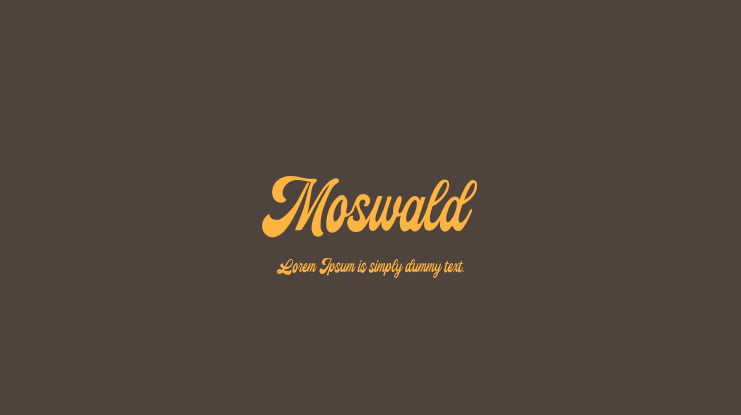 Moswald Font