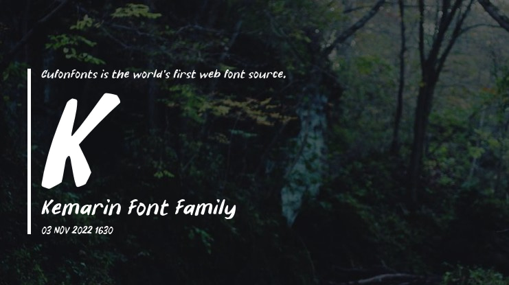 K Kemarin Font