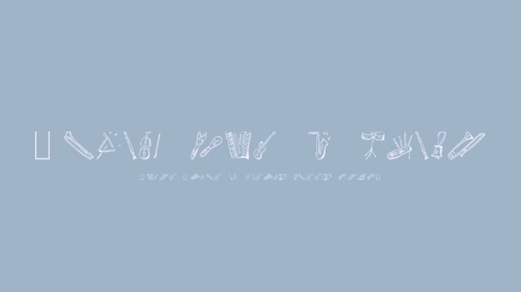 Music for a while Font