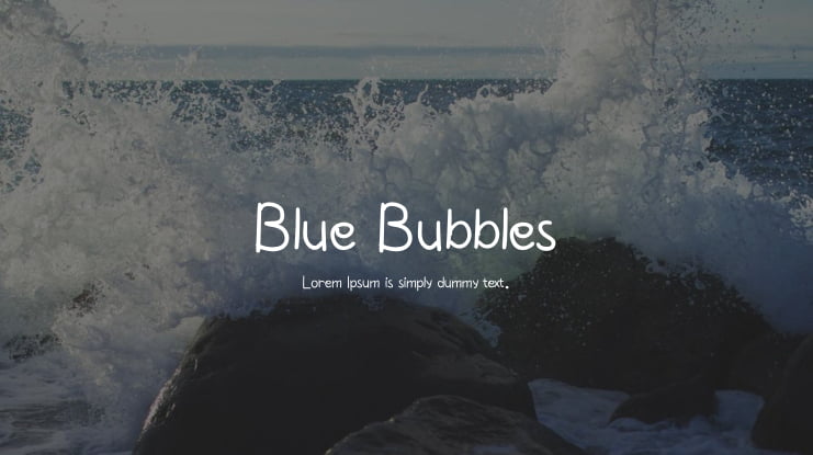 Blue Bubbles Font