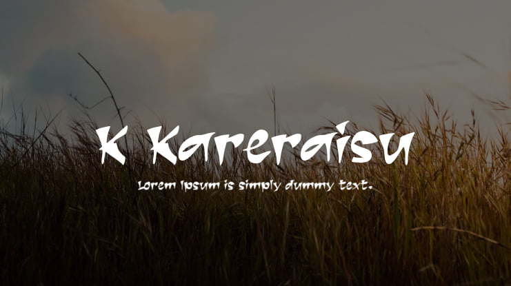 K Kareraisu Font