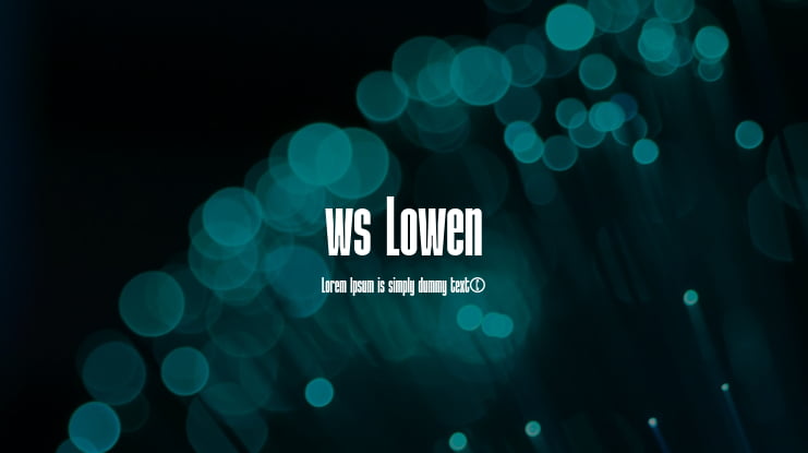 ws Lowen Font