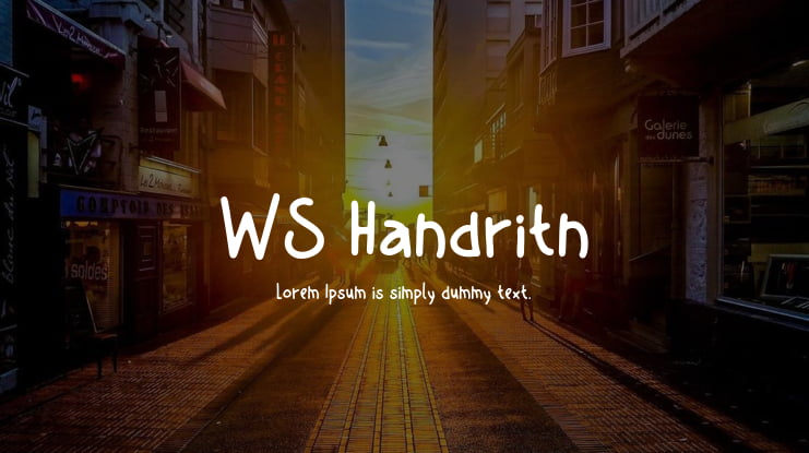WS Handritn Font