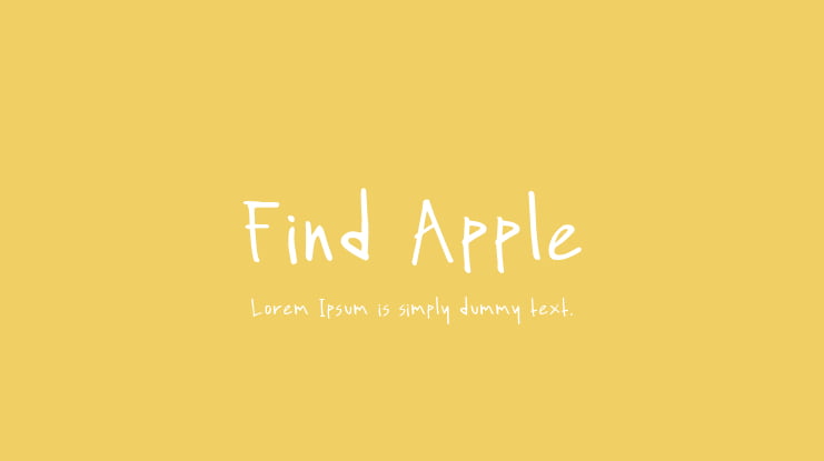 Find Apple Font