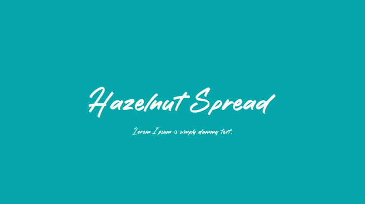 Hazelnut Spread Font