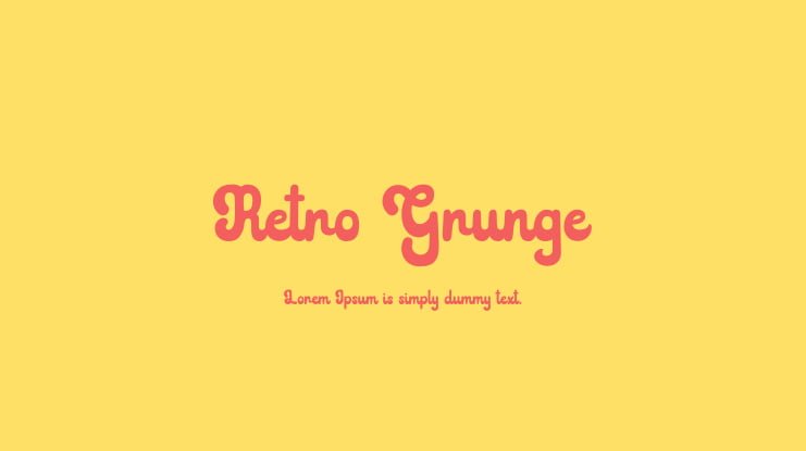 Retro Grunge Font