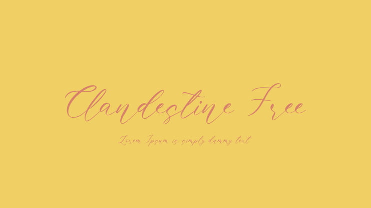 Clandestine Free Font