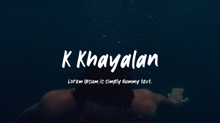 K Khayalan Font