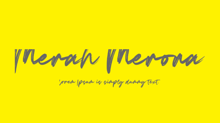 Merah Merona Font