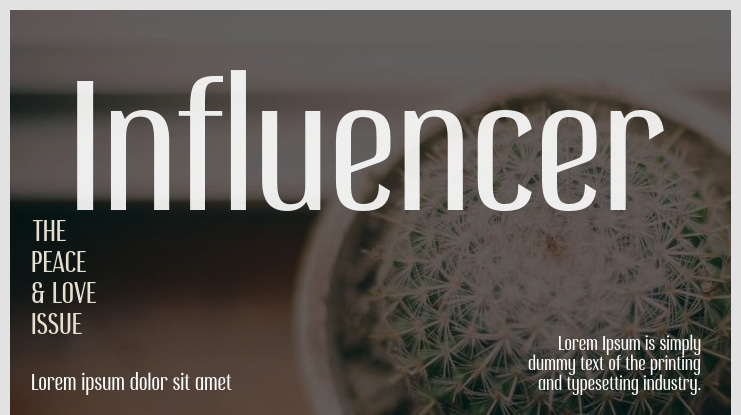 Influencer Font