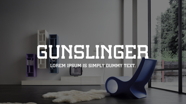 GUNSLINGER Font