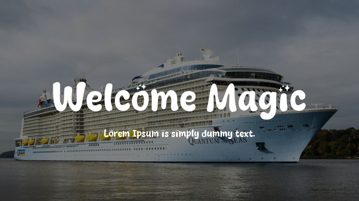 Welcome Magic Font