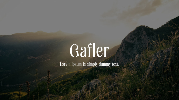 Gafler Font