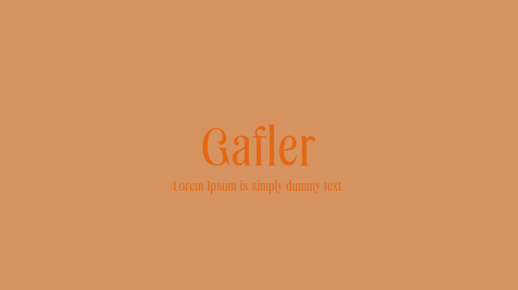 Gafler Font
