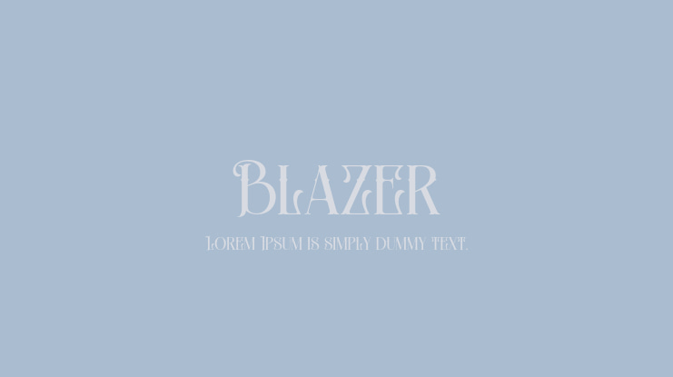 Blazer Font