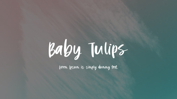 Baby Tulips Font