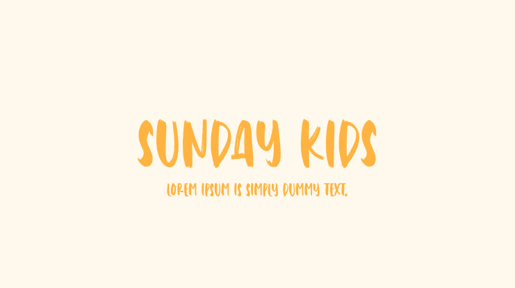 Sunday Kids Font