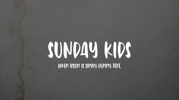 Sunday Kids Font