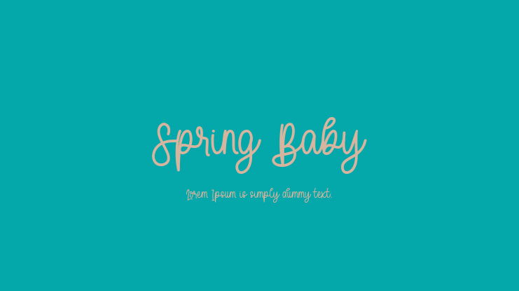 Spring Baby Font